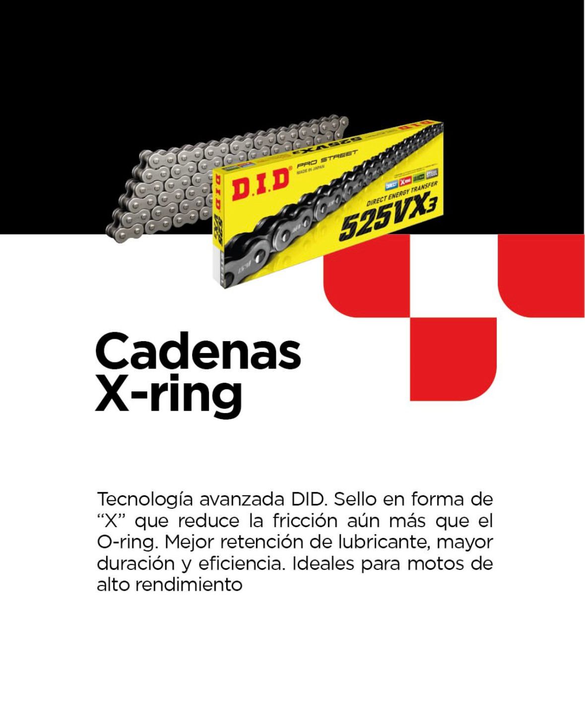 Cadena DID VX3 X-ring.